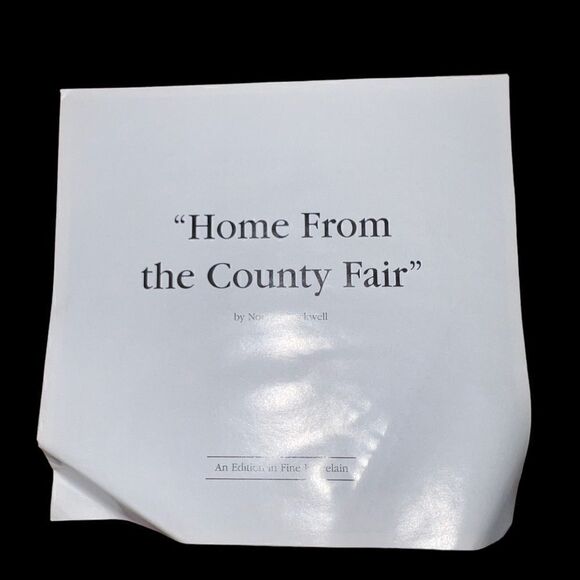 Norman Rockwell Heritage Collection vintage 2002 “Home From the County Fair” - Picture 4 of 9